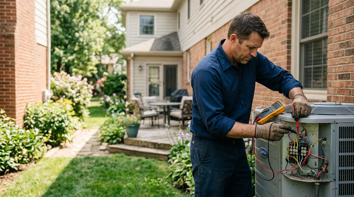 HVAC technician working near Vinton, VA